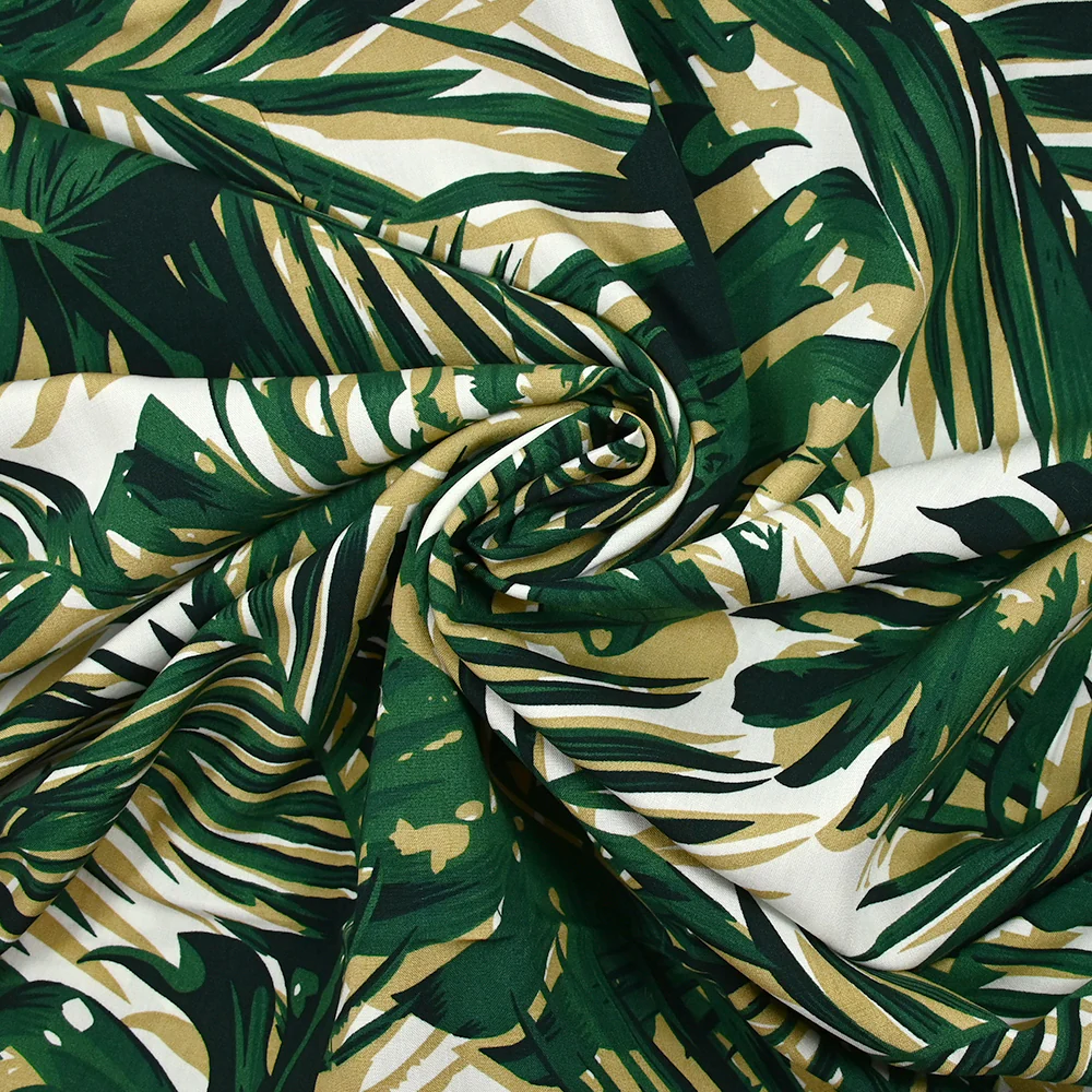 Viscose imprimée la loi de la jungle fond blanc - Image 2