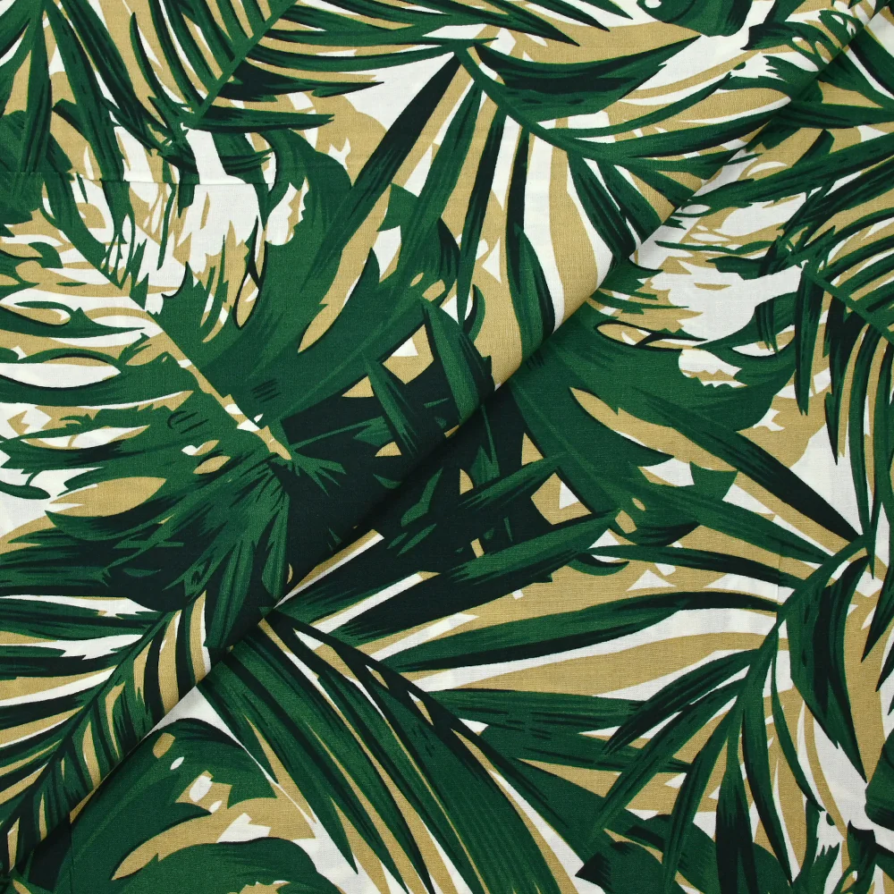 Viscose imprimée la loi de la jungle fond blanc - Image 4