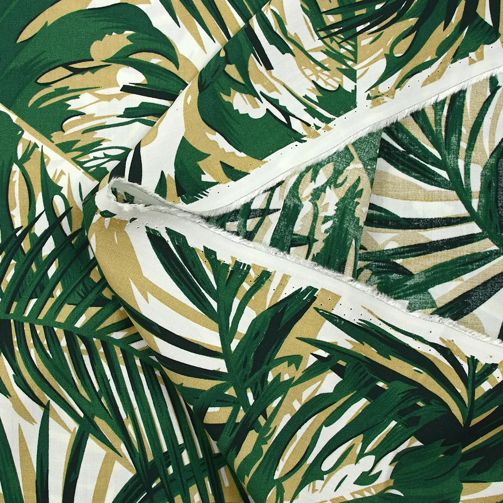 Viscose imprimée la loi de la jungle fond blanc - Image 5