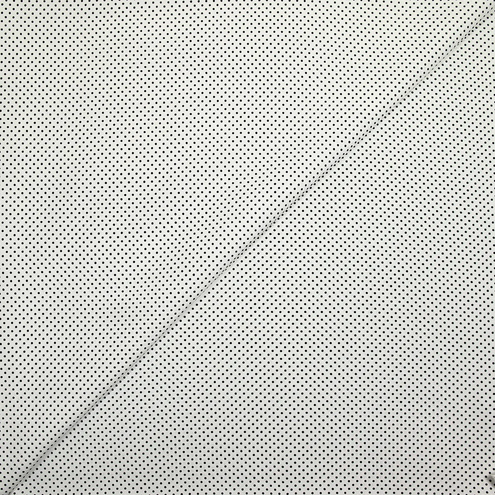 Viscose imprimée pois fond blanc