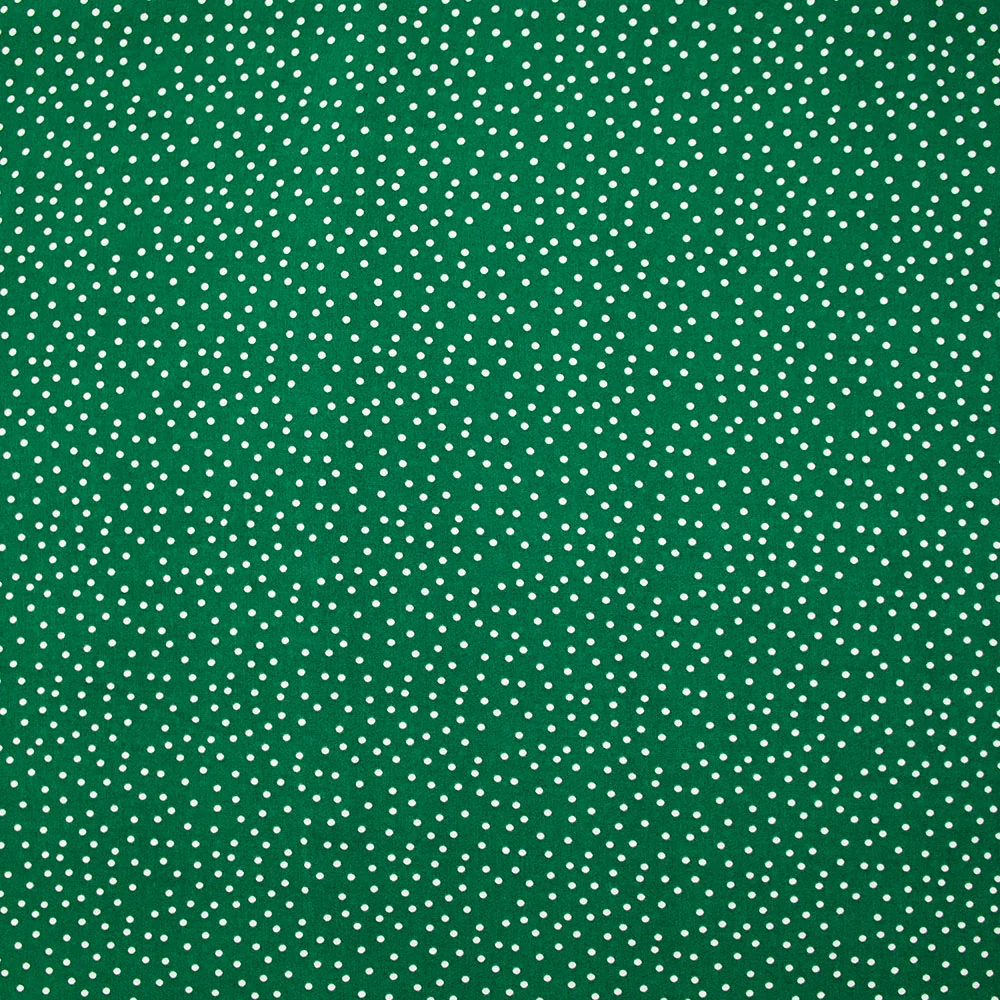Viscose imprimée pois fond vert gazon