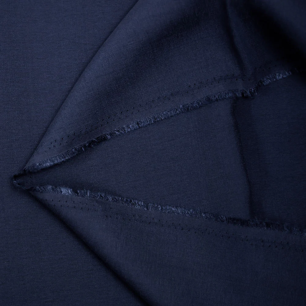Viscose Laura unie bleu marine - Image 2
