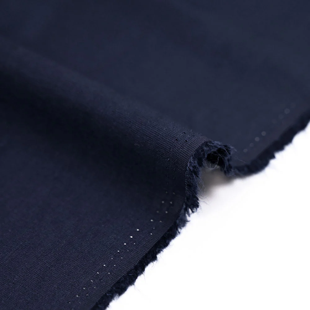 Viscose Laura unie bleu marine - Image 4