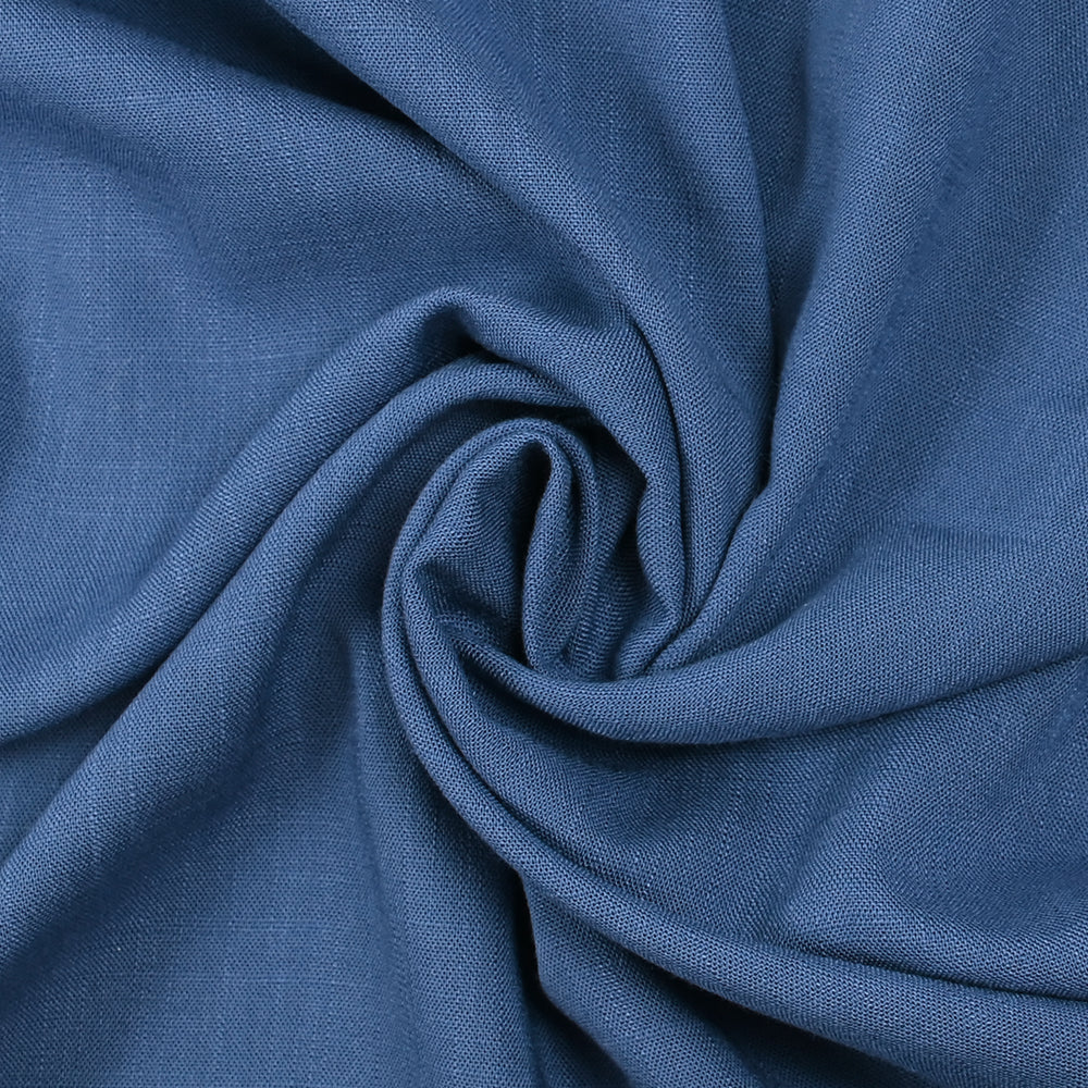 Viscose tissée bleu barbeau - Image 2