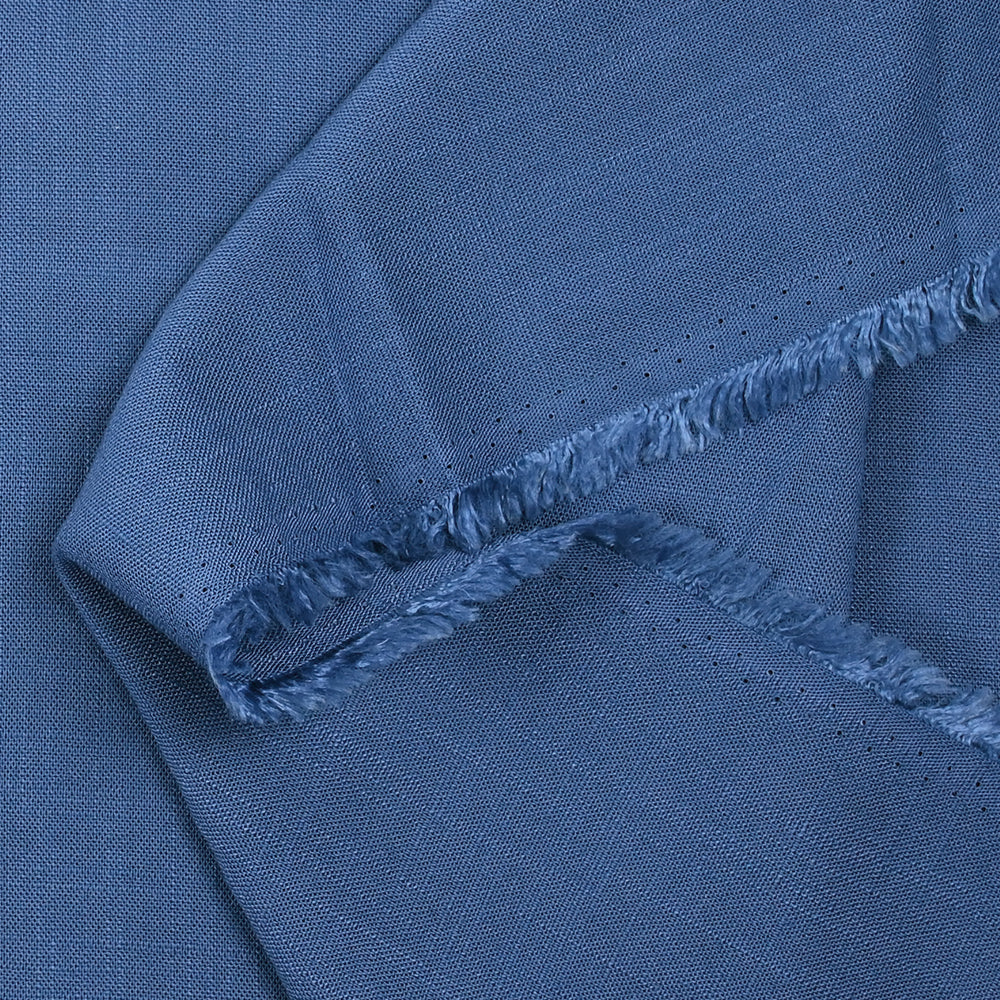 Viscose tissée bleu barbeau - Image 3