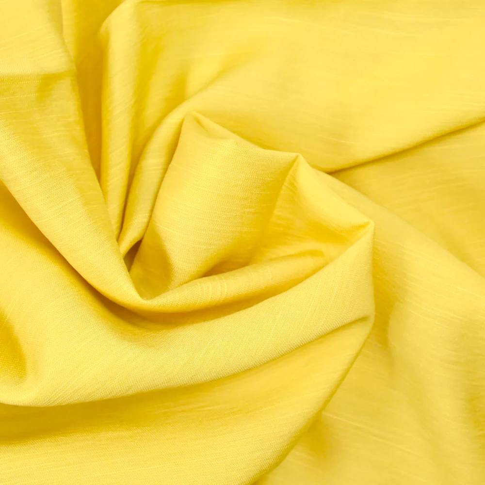 Viscose unie Andrea jaune - Image 2