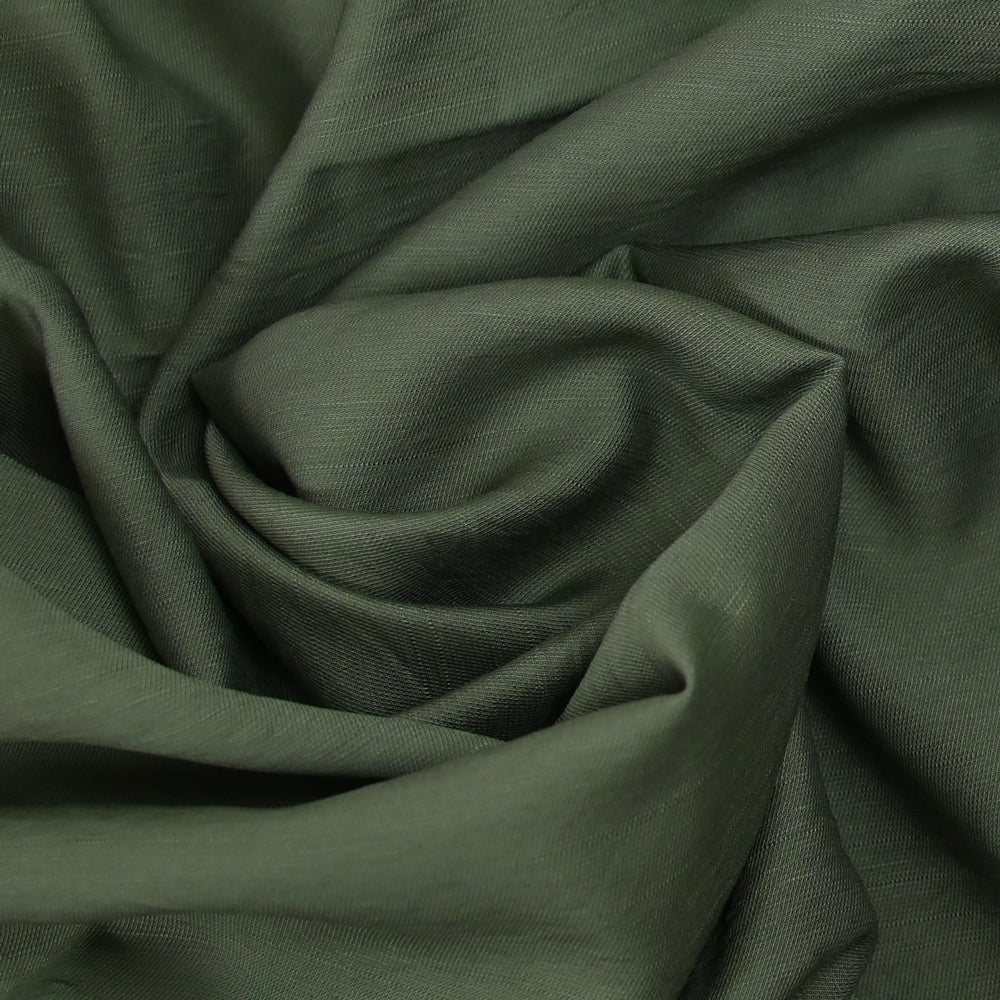 Viscose unie Andrea kaki - Image 2