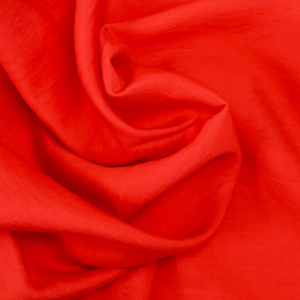 Viscose unie Andrea rouge - Image 2
