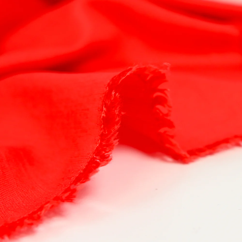 Viscose unie Andrea rouge - Image 3