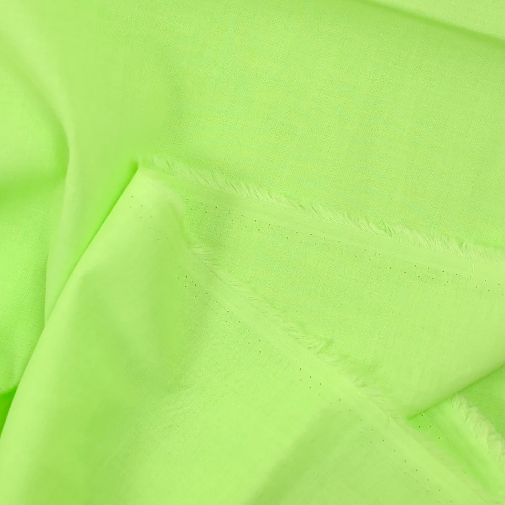 Voile de coton Alicia vert pomme - Image 3