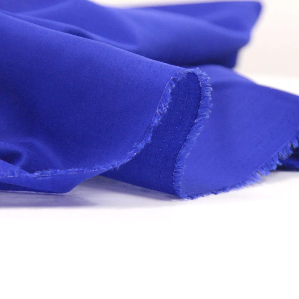 Voile de coton bleu roi - Image 4
