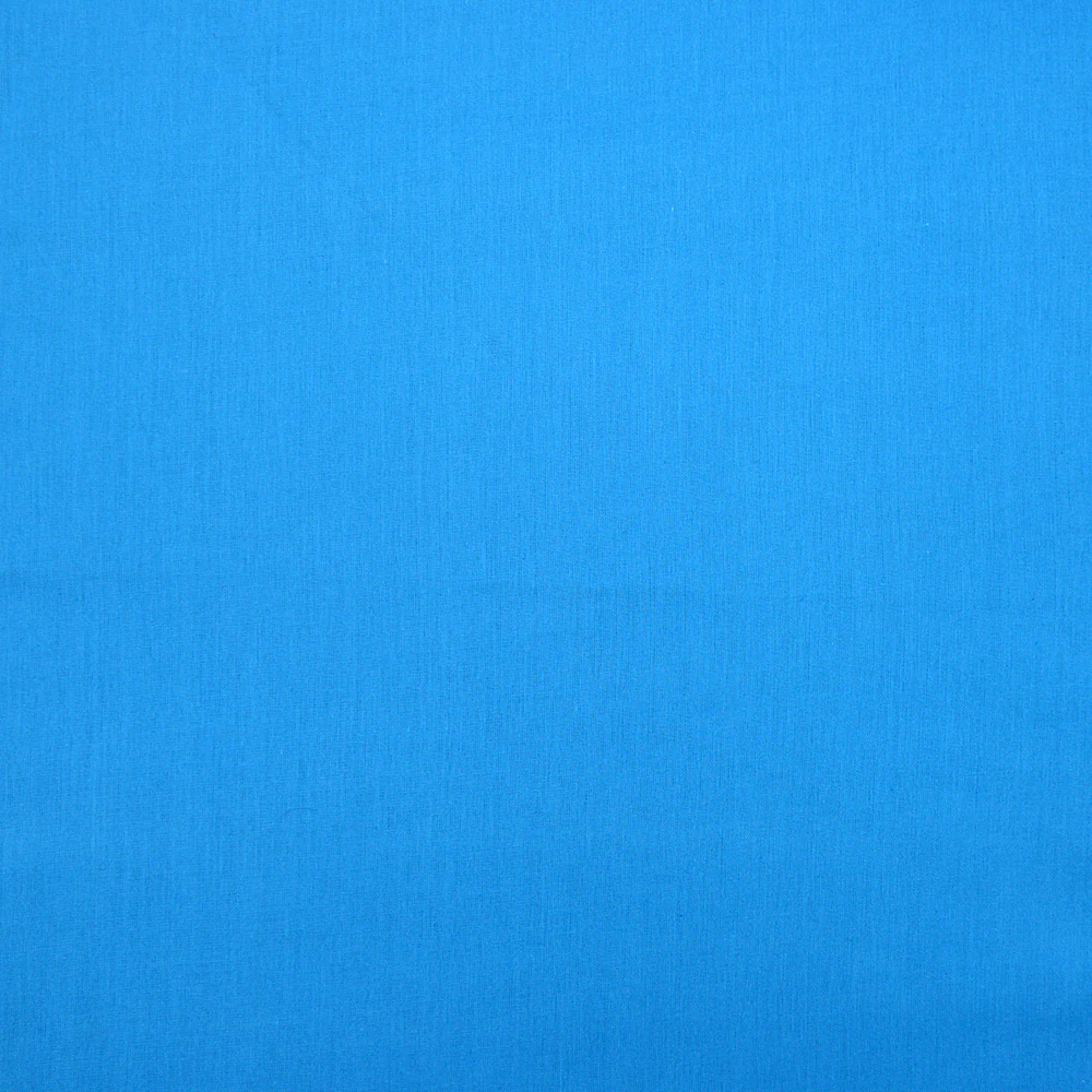 Voile de coton bleu turquoise - Image 3