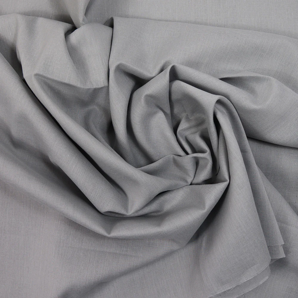 Voile de coton gris - Image 2