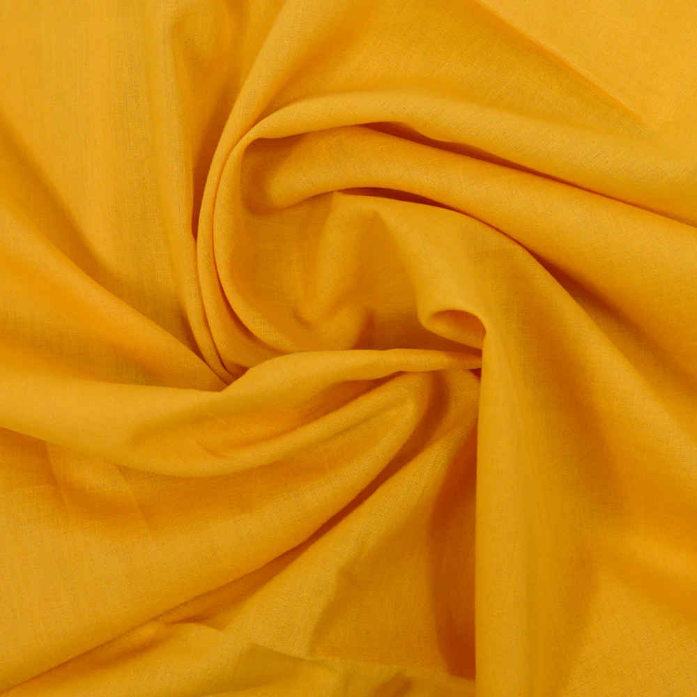Voile de coton moutarde - Image 2