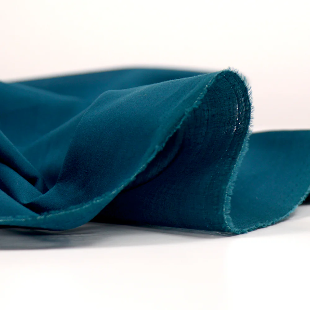 Voile de coton pétrole - Image 4