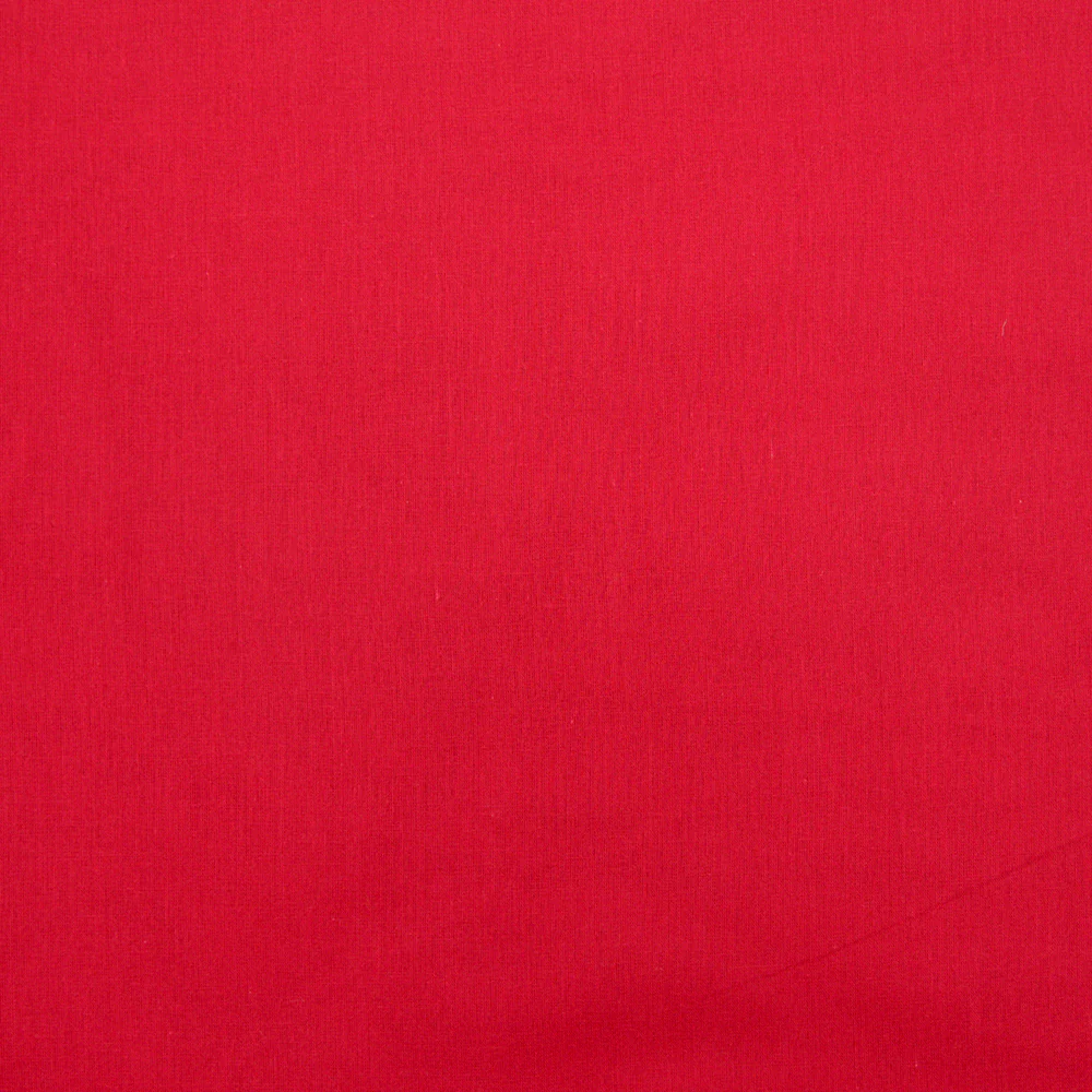 Voile de coton rouge framboise - Image 3