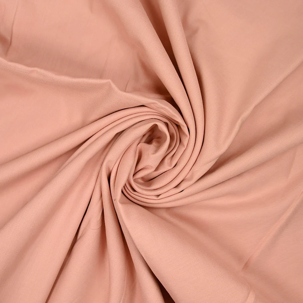 Voile de coton sergé rose blush - Image 2