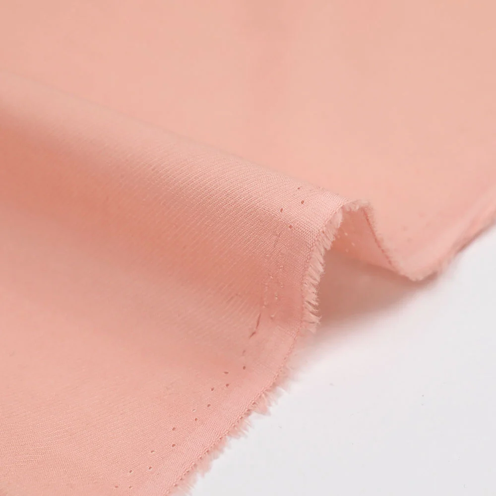Voile de coton sergé rose blush - Image 4