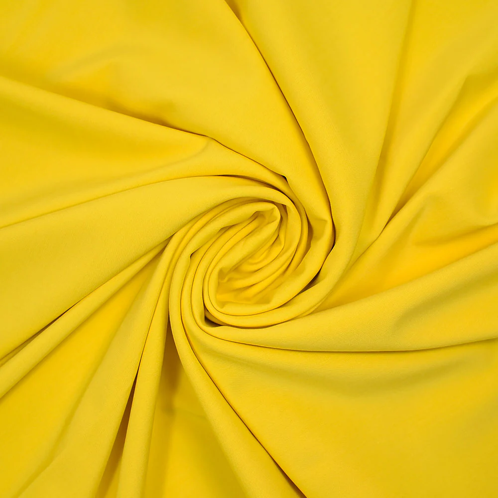 Voile de coton viscose Alma jaune - Image 2