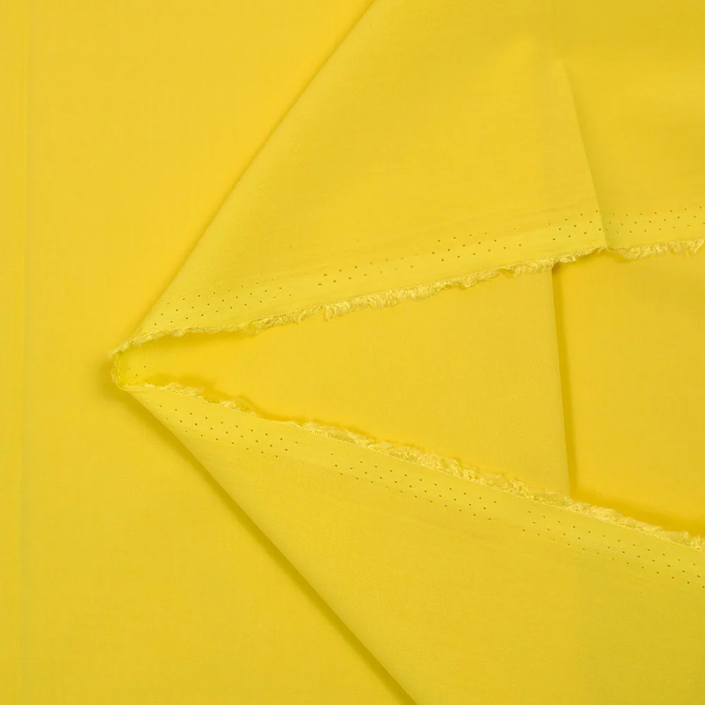 Voile de coton viscose Alma jaune - Image 3
