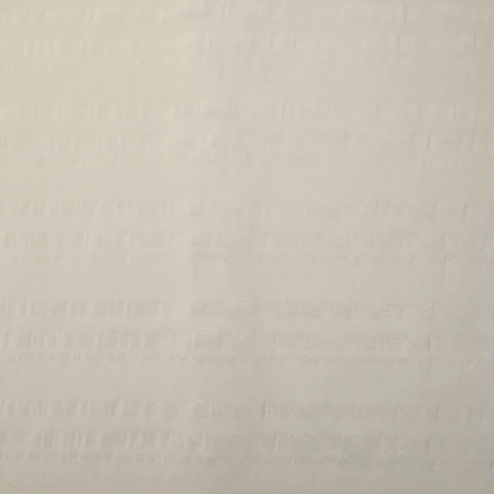 Voile de soie à bandes satin blanc cassé - Image 4