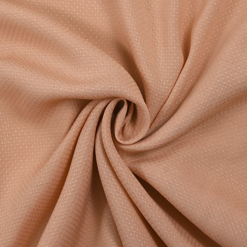 Voile de viscose jacquard satiné Sana blush - Image 2