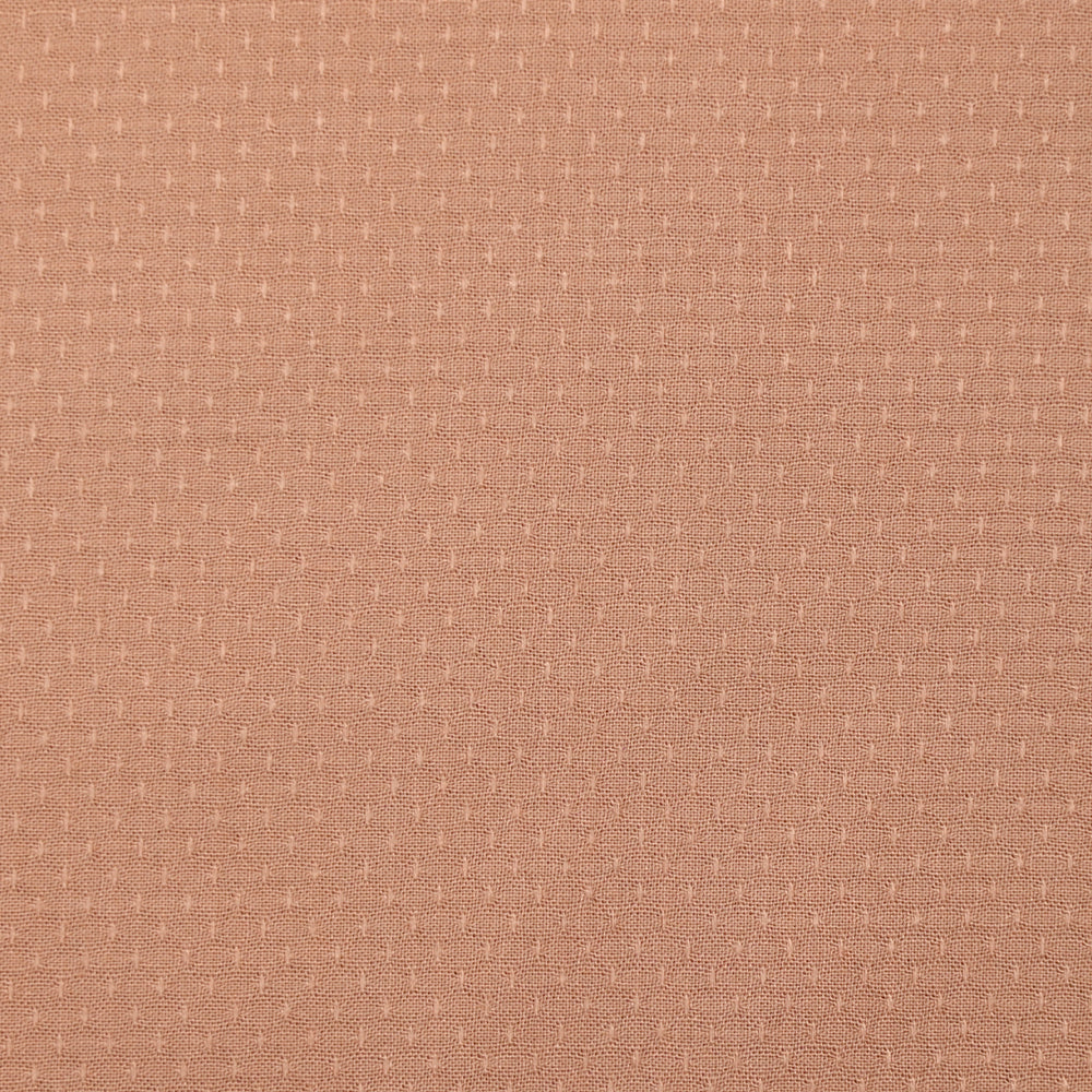 Voile de viscose jacquard satiné Sana blush - Image 4