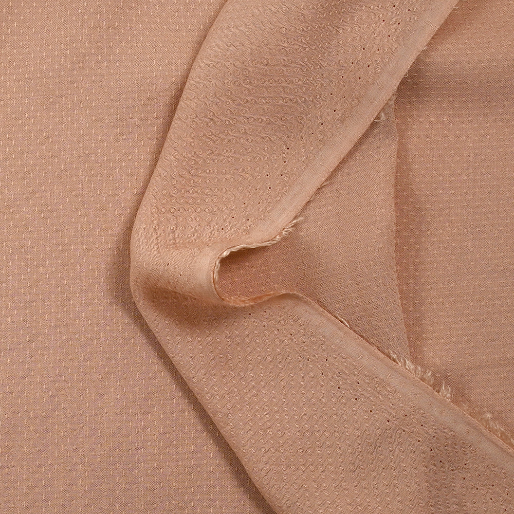Voile de viscose jacquard satiné Sana blush - Image 5