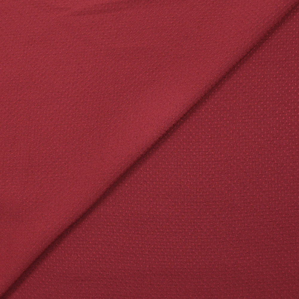 Voile de viscose jacquard satiné Sana bordeaux