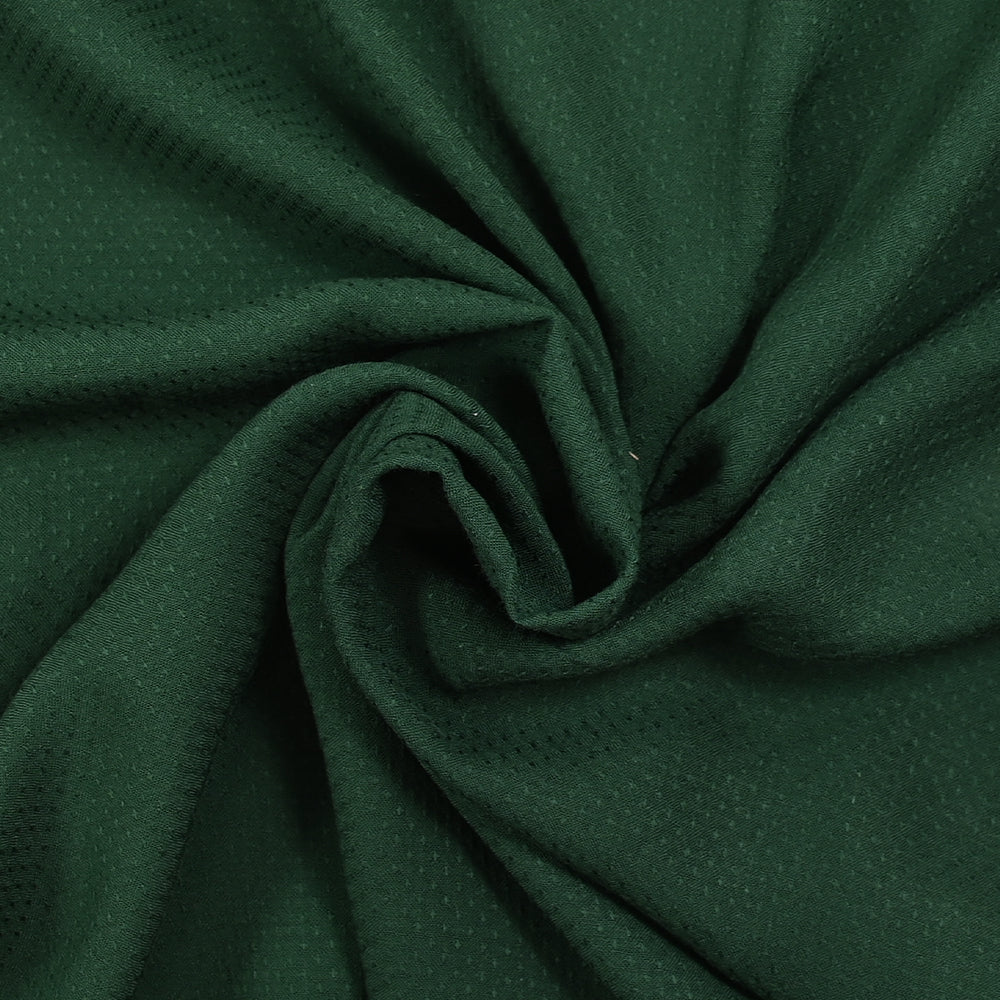 Voile de viscose jacquard satinĂ© Sana vert forĂȘt - Image 2