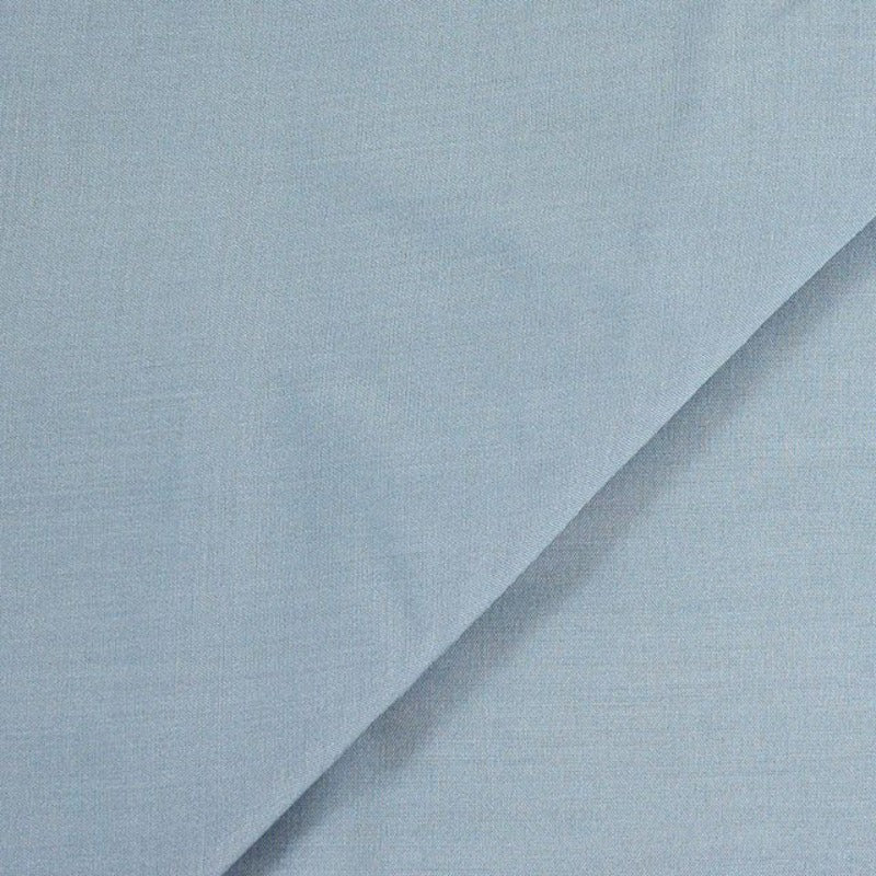Voile viscose bleu glacier