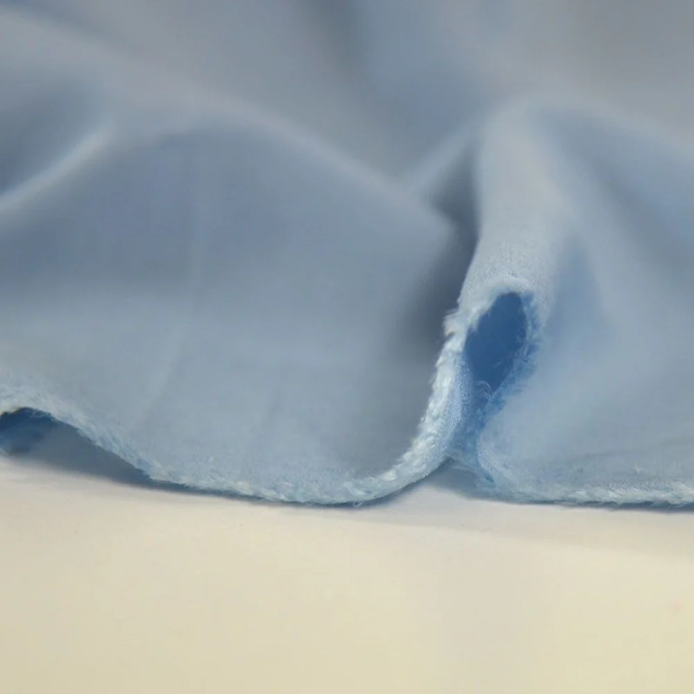 Voile viscose bleu glacier - Image 6
