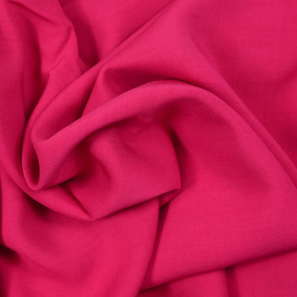 Voile viscose fuchsia - Image 2
